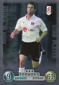Brian McBride Fulham 2007/08 Topps Match Attax Star player #337